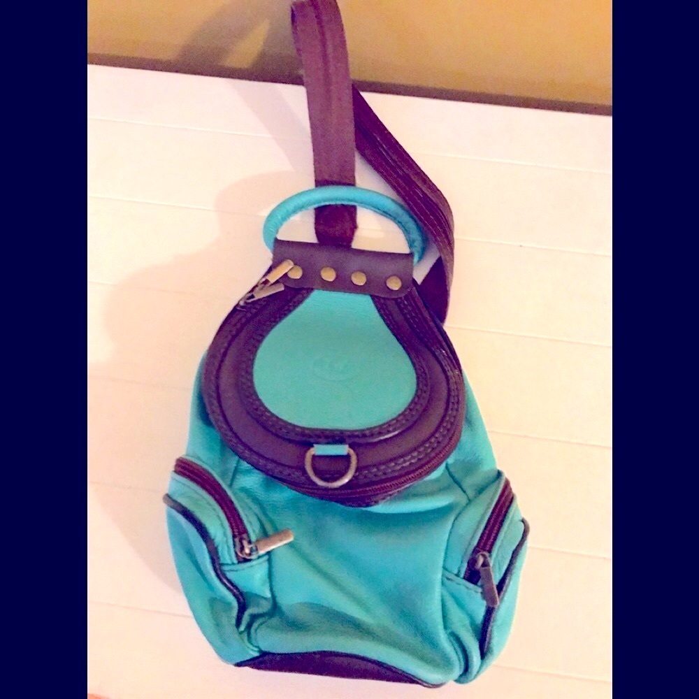 VA Italian Leather Mini Backpack & Crossbody Purse